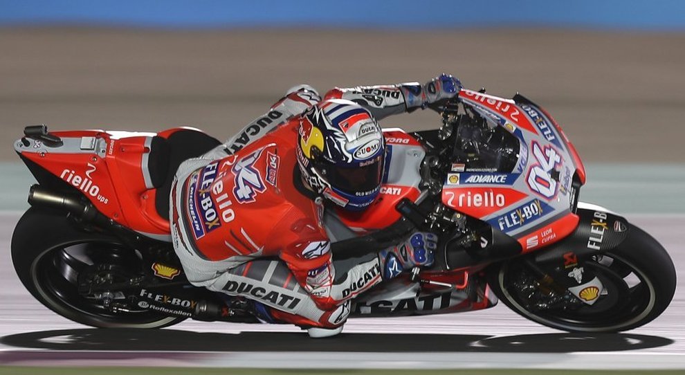 Andrea Dovizioso, vittorioso in Qatar con la sua Ducati