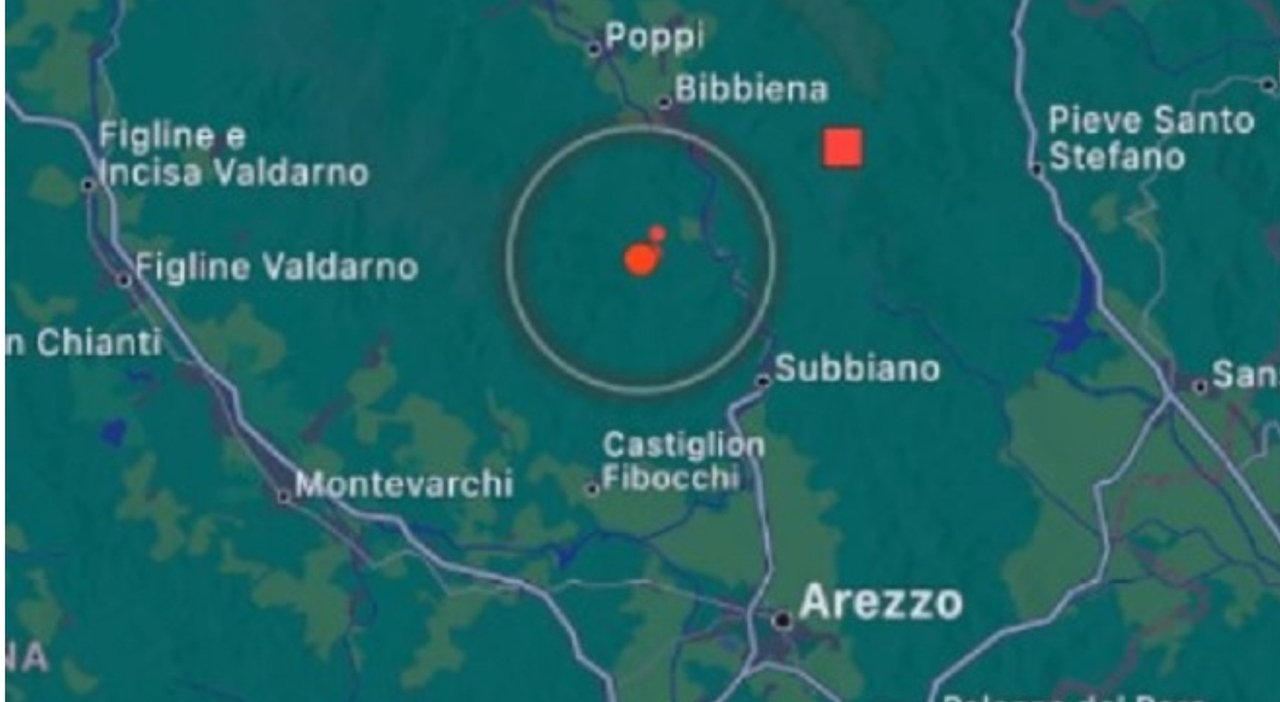 Terremoto oggi ad Arezzo scossa nella notte con epicentro Talla