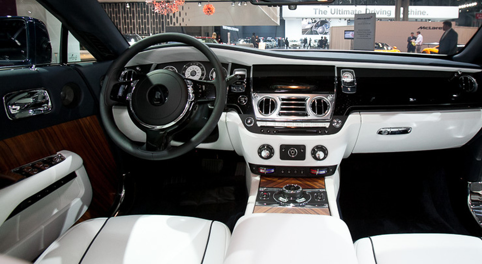 Gli interni di una Rolls Royce