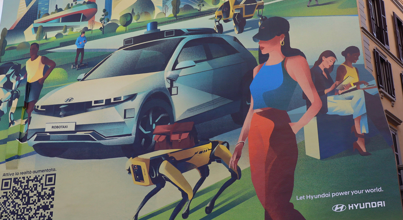 Hyundai Italia ha presentato a Milano il suo Wall of the Future, un murale interattivo a realtà aumentata attraverso il quale entrare nella città del futuro