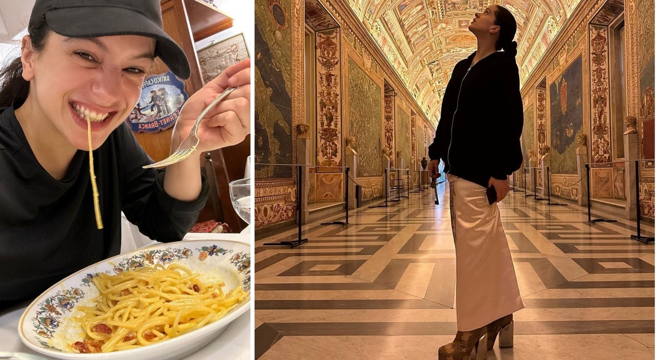 Rosalía de vacaciones en Roma, Carbonara en el centro y visitando los Museos Vaticanos: «Eres preciosa»