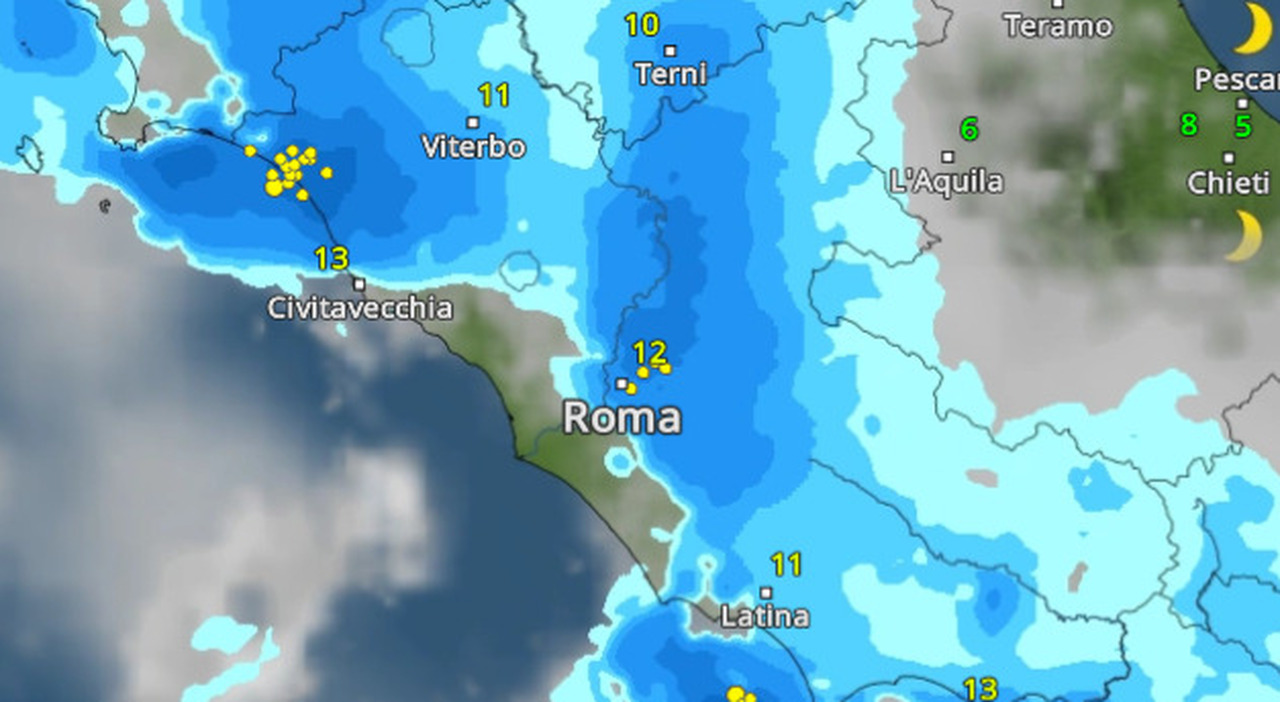 Maltempo a Roma: freddo e pioggia in arrivo e le previsioni dettagliate