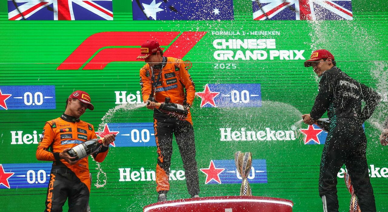 Il podio del Gp