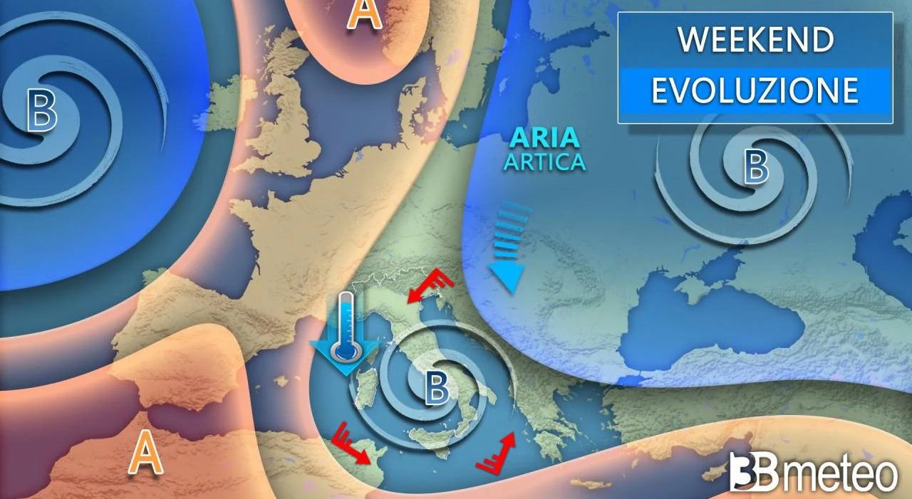 meteo arrivo piogge temporali