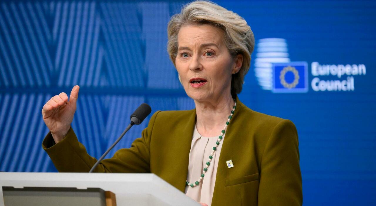 la presidente dell'esecutivo comunitario Ursula von der Leyen
