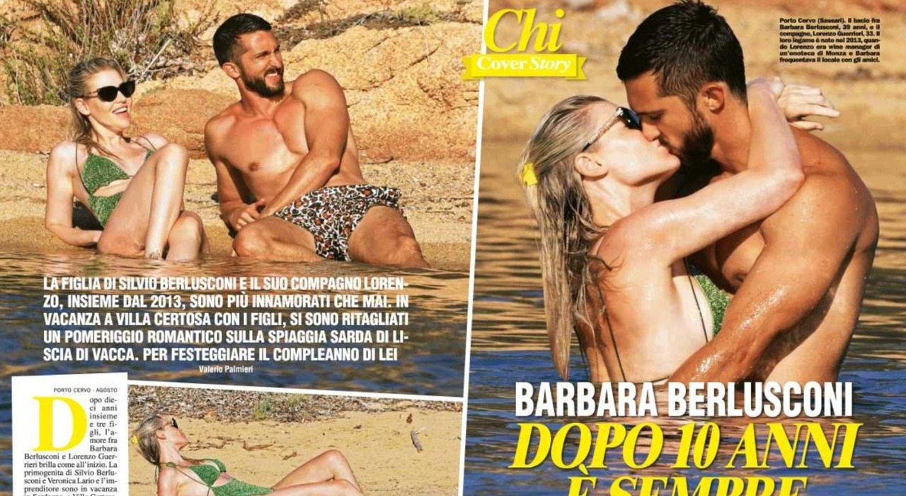 Barbara Berlusconi e Lorenzo Guerrieri, amore a gonfie vele in vacanza in  Sardegna