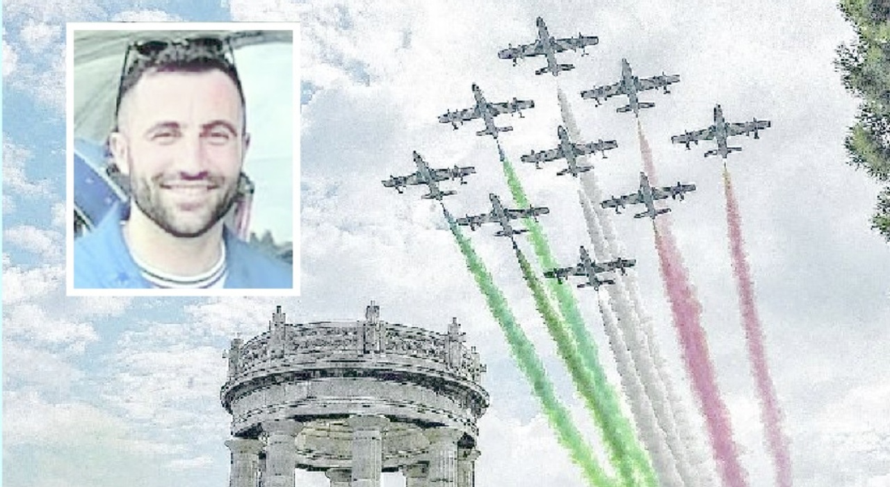 Fano, il pilota Luca Battistoni entra nella pattuglia acrobatica delle Frecce Tricolori