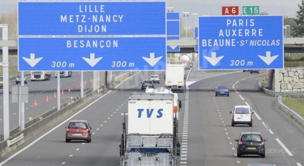 Un'autostrada francese