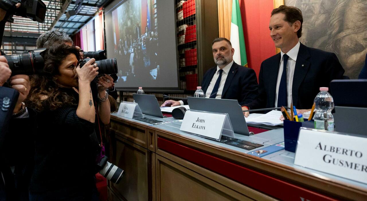 Il presidente di Stellantis, John Elkann, viene ascoltato dalle commissioni riunite Attività produttive, di Camera e Senato