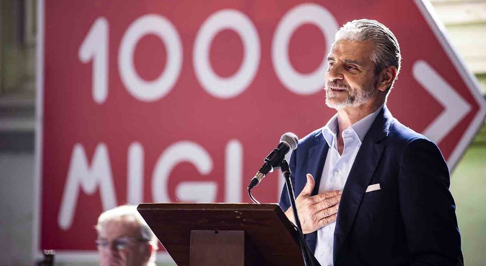 Maurizio arrivabene alla presentazione della Mille Miglia 2019