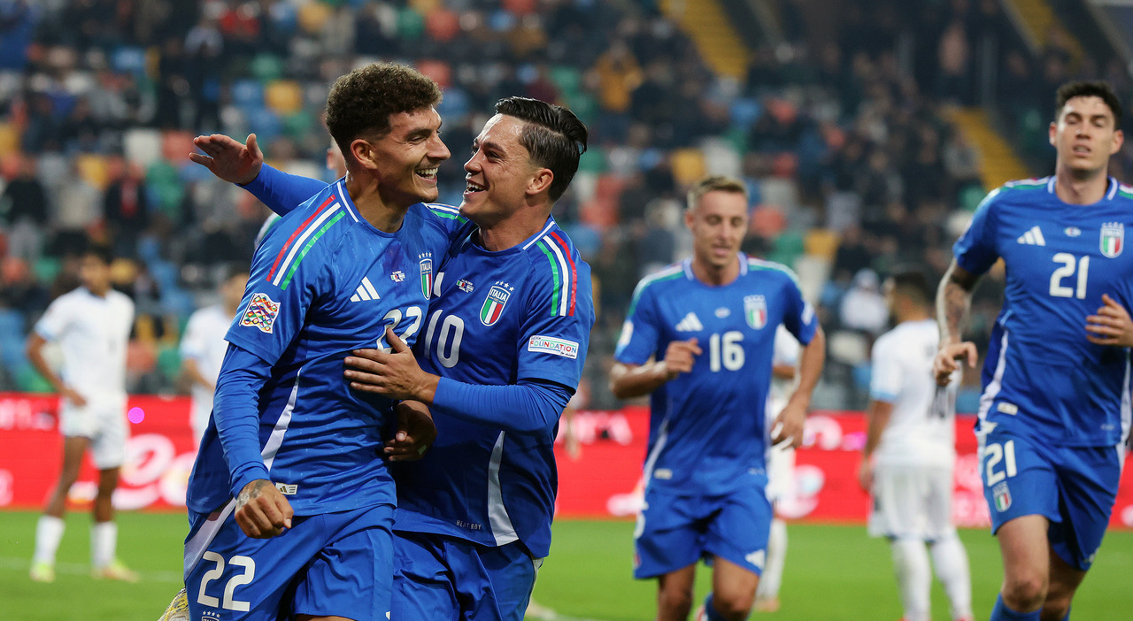 Nations League, Italia-Israele 4-1: Di Lorenzo e Raspadori trascinano Spalletti