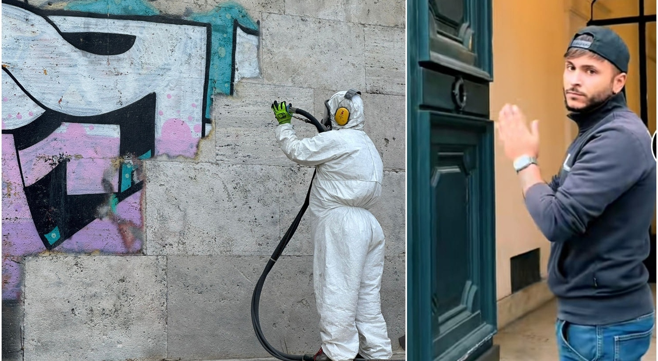 Valerio Tuveri minaccia il tiktoker che cancella i graffiti sui muri di Roma: «Mi augurano la morte»