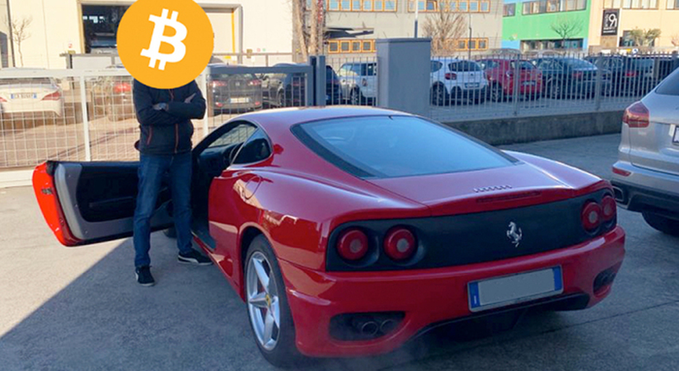 La Ferrari 360 Modena comprata con i bitcoin