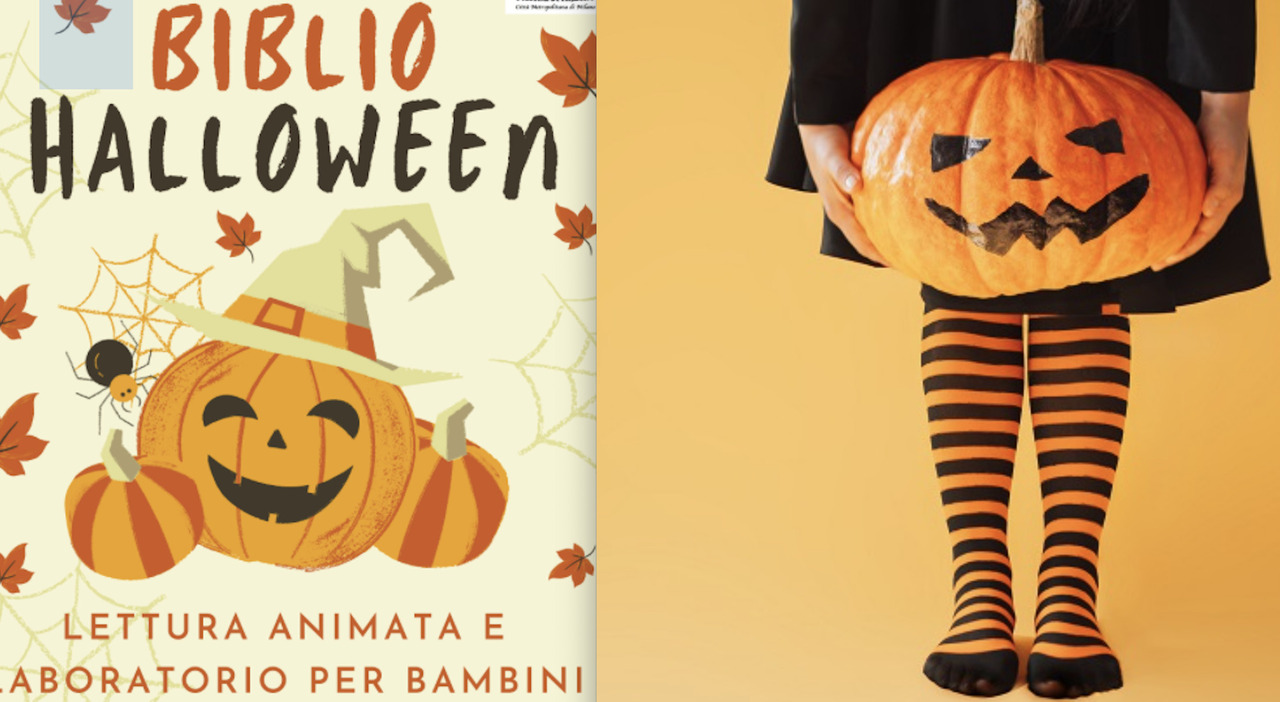 La biblioteca di Roma ospita eventi di Halloween per i bambini.