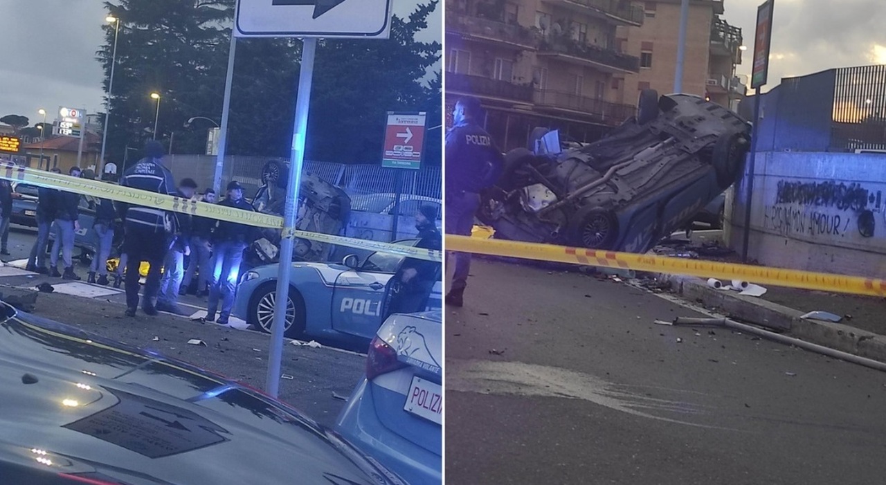 Roma, incidente frontale tra due auto della polizia: morto un agente di 32 anni. Lo scontro in servizio