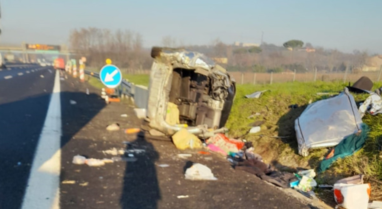 Scontro tra un'auto e un furgone in A1: morto uomo di 48 anni, grave la ...