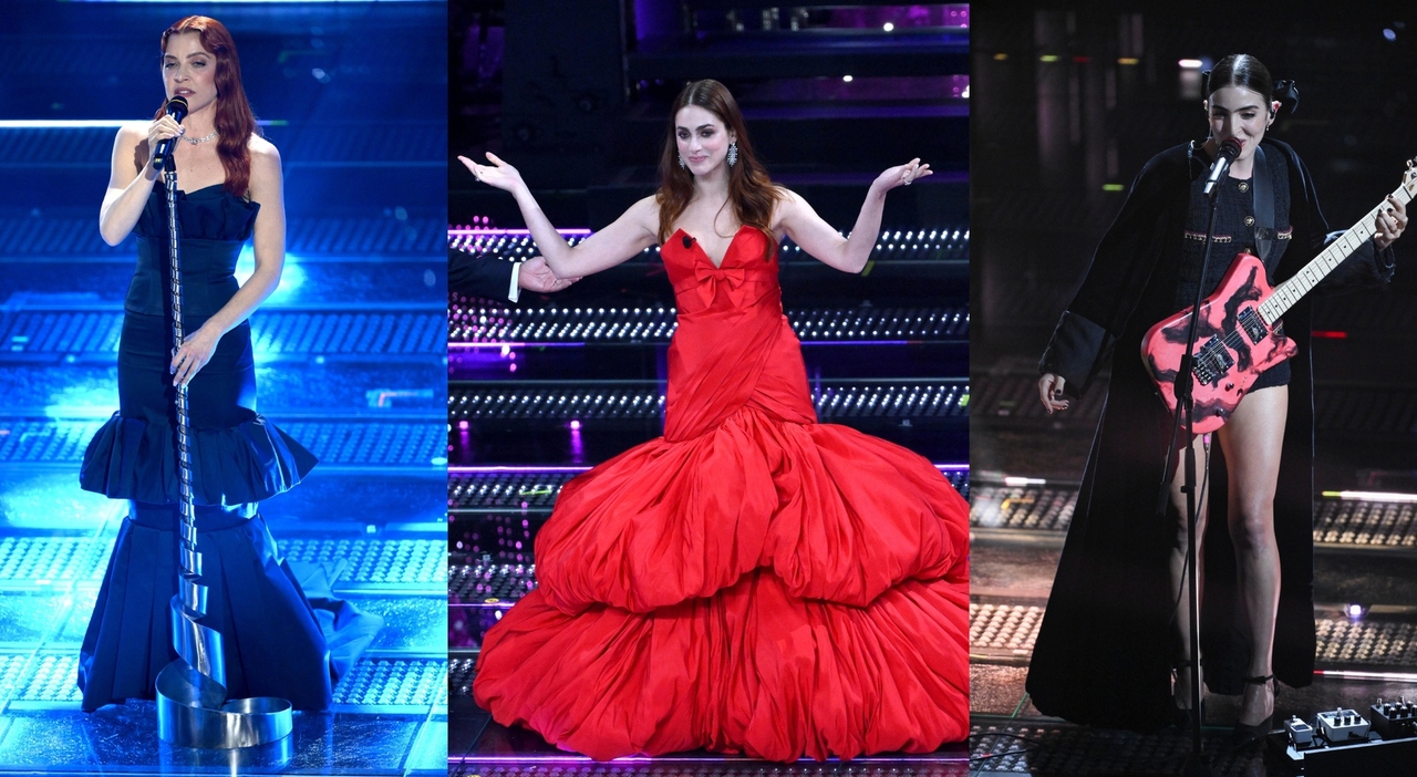 Sanremo 2025, pagelle look terza serata: Elettra Lamborghini "sciura" (7), Joan Thiele che stile (9), Miriam Leone pacco regalo (5)