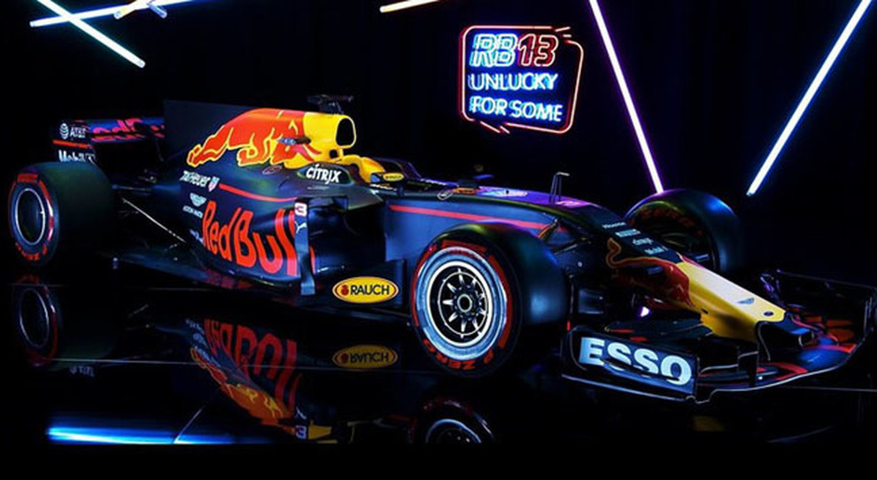 La RB13, la nuova monoposto della Red Bull per la stagione 2017 di Formula 1