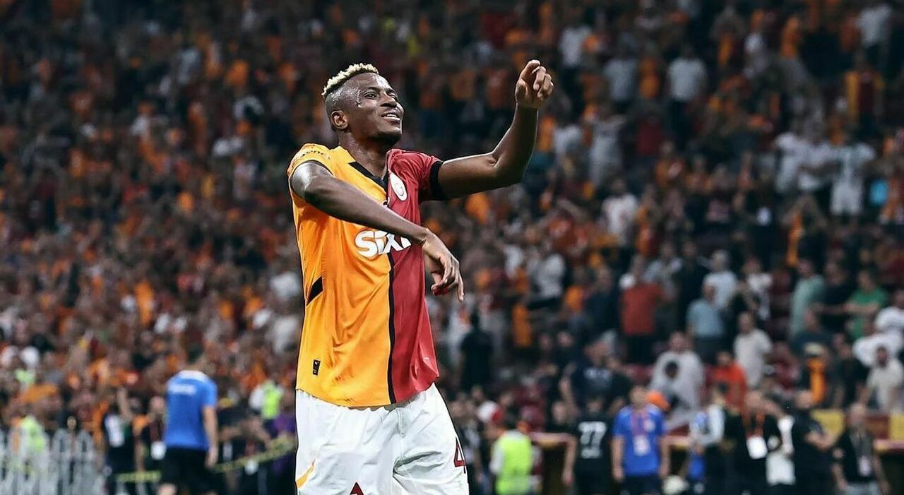 Osimhen, esordio al Galatasaray: niente gol nel 5 0 al Rizespor