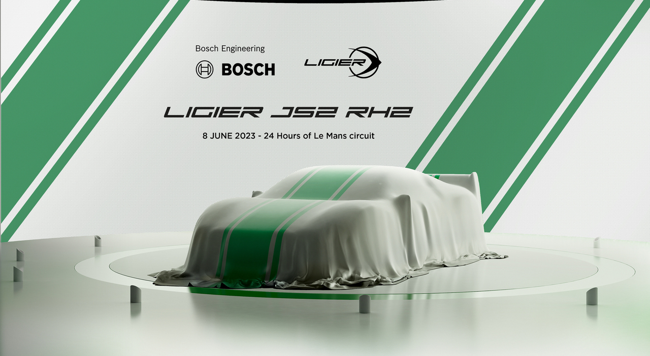 Ligier Automotive e Bosch Engineering In occasione della gara di endurance più famosa al mondo presenteranno un veicolo dimostrativo alimentato a idrogeno e con una monoscocca in carbonio