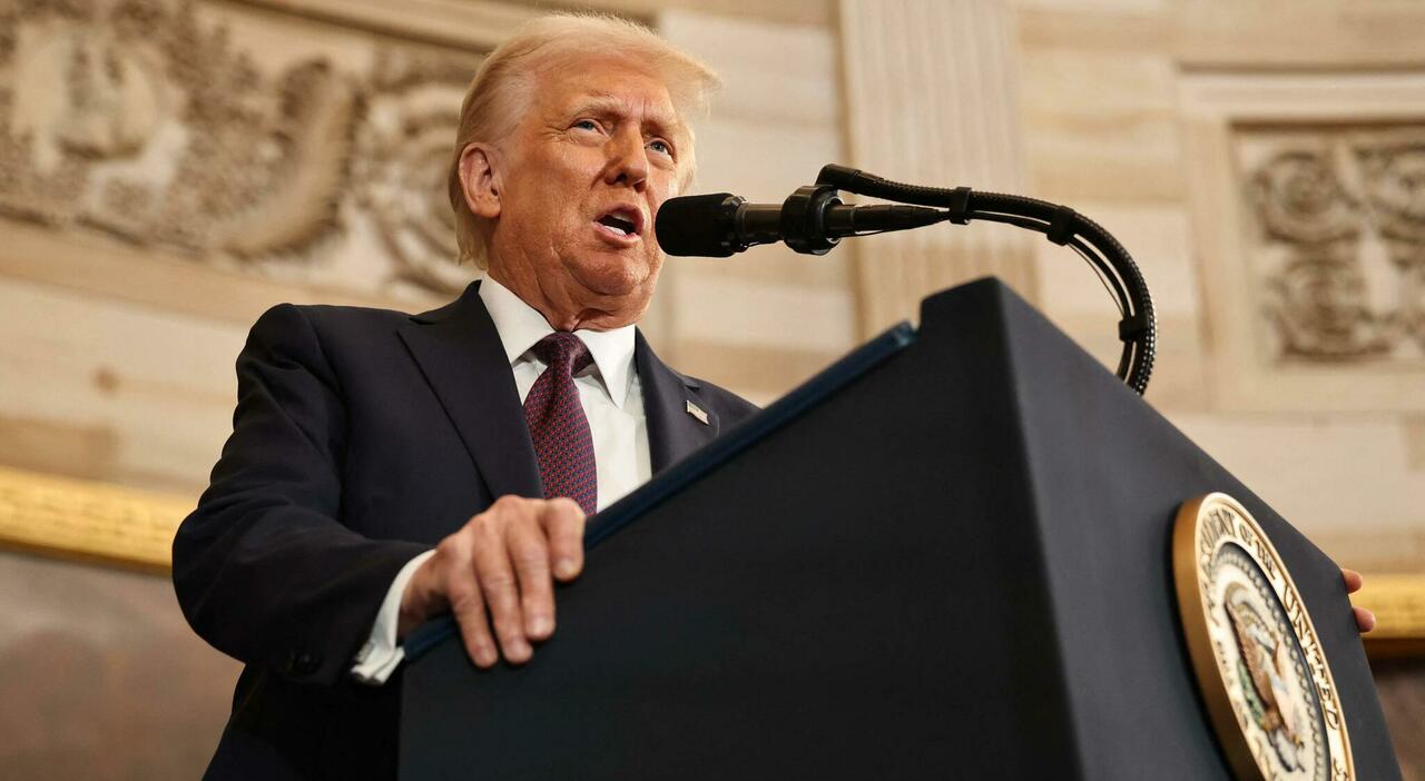 Donald Trump nel discorso inaugurale