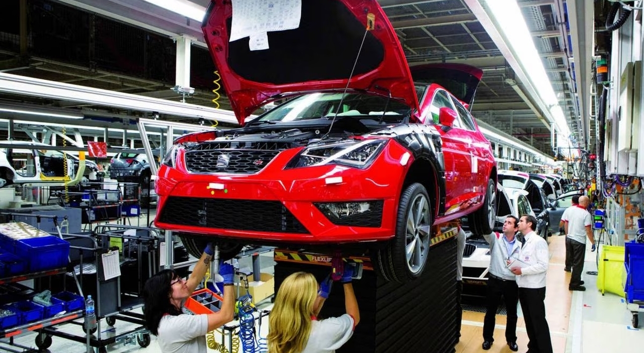 Una fabbrica spagnola di automobili