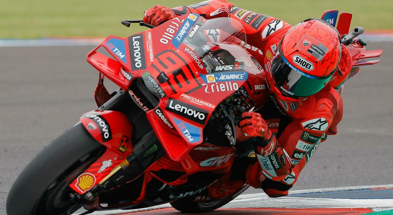 Marc Marquez con la Ducati il più veloce nella prima giornata in Argentina