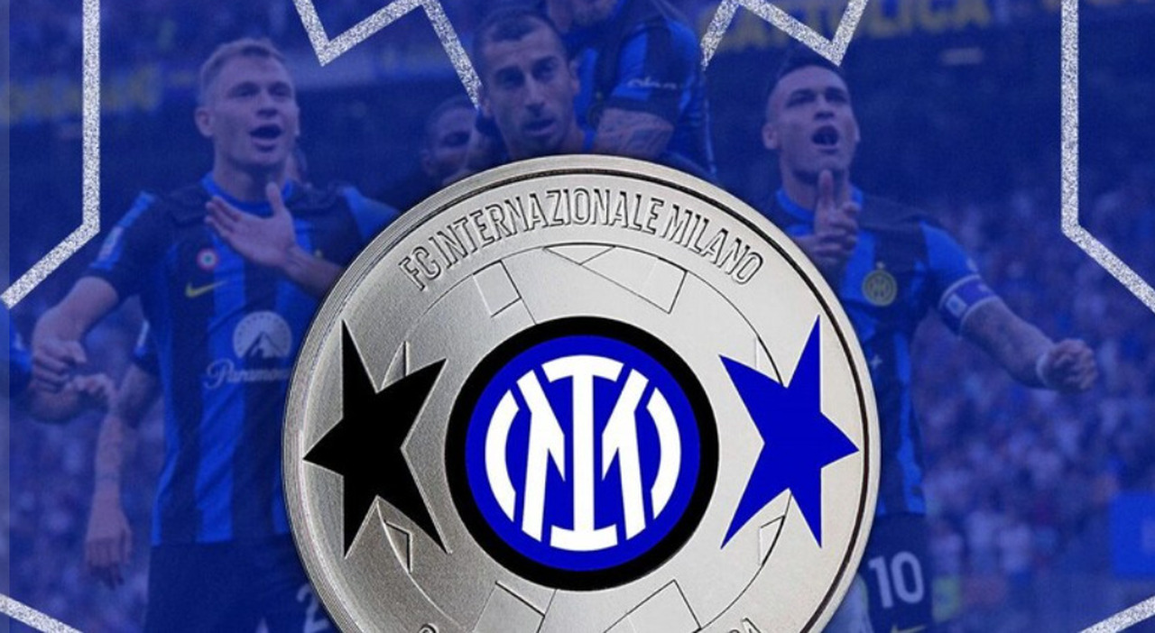 Une médaille pour célébrer le Scudetto de l'Inter