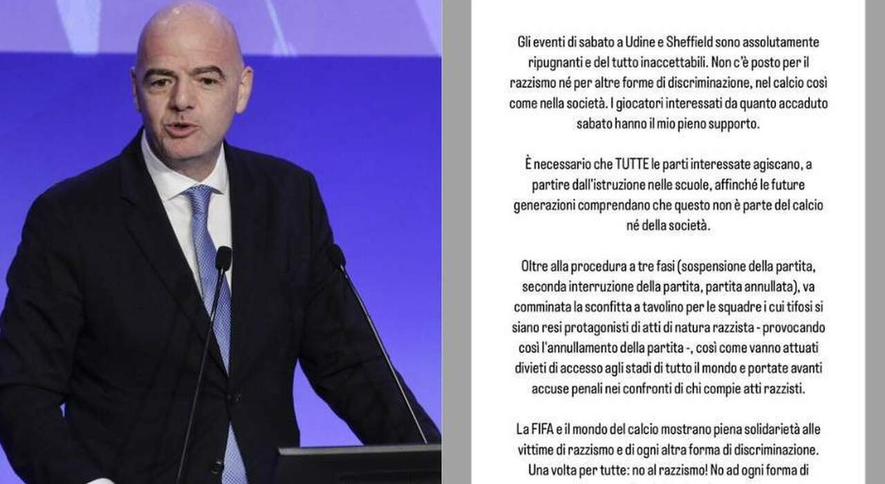 FIFA President Infantino Condemns Racist Insults in Udinese-Milan Match