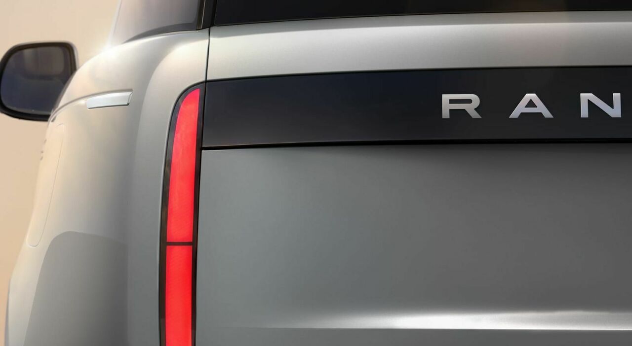 Un dettaglio della nuova Range Rover elettrica