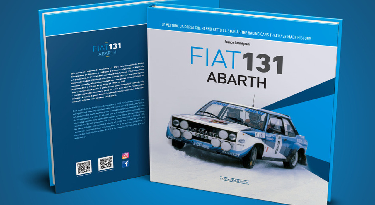 La copertina dell'ultimo libro di Franco Carmignani dedicato alla Fiat 131 Abarth