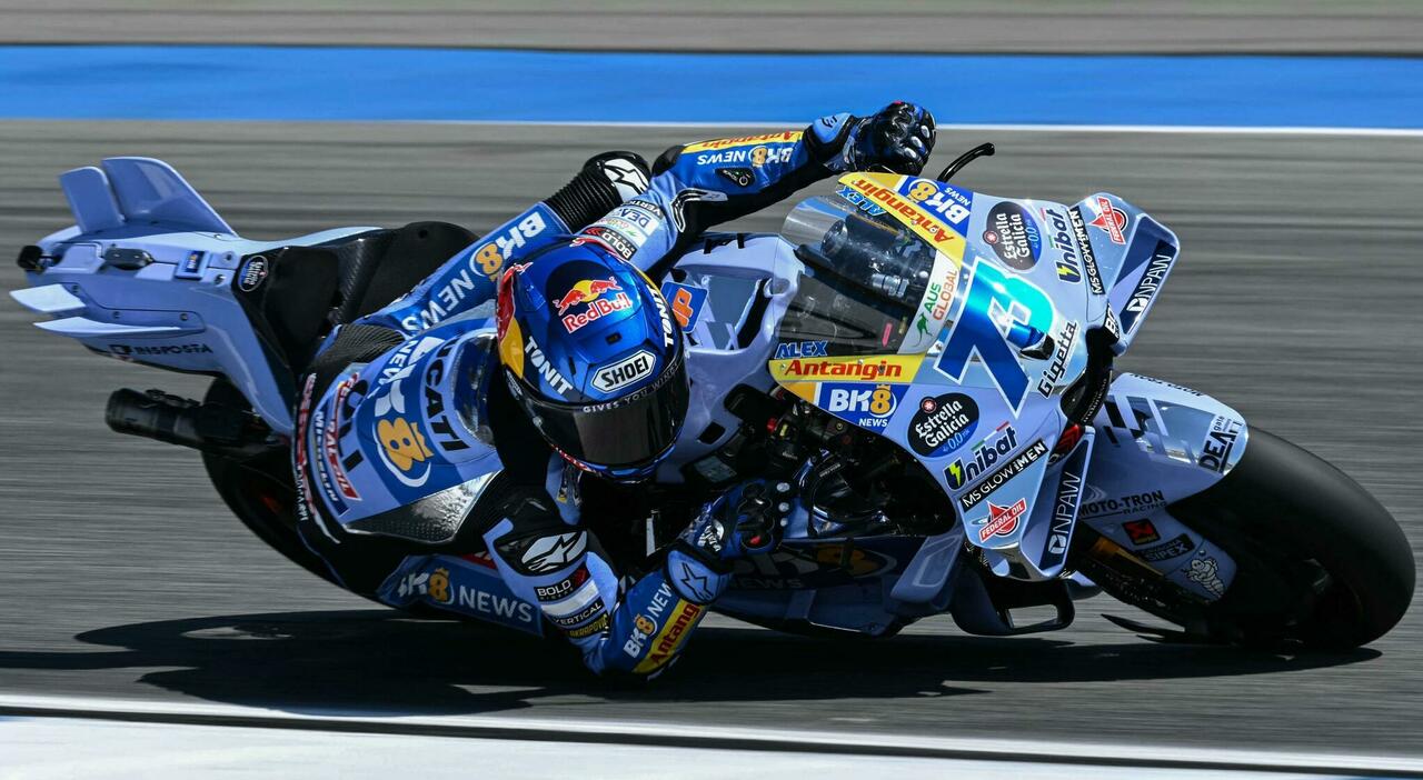 La Ducati del team Gresini di Alex Marquez in testa nelle prequalifiche