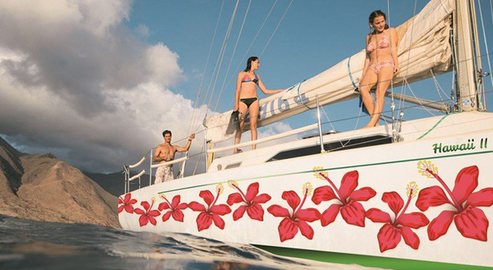 La pellicola Extreme Wrap applicata per decorare questa barca a vela