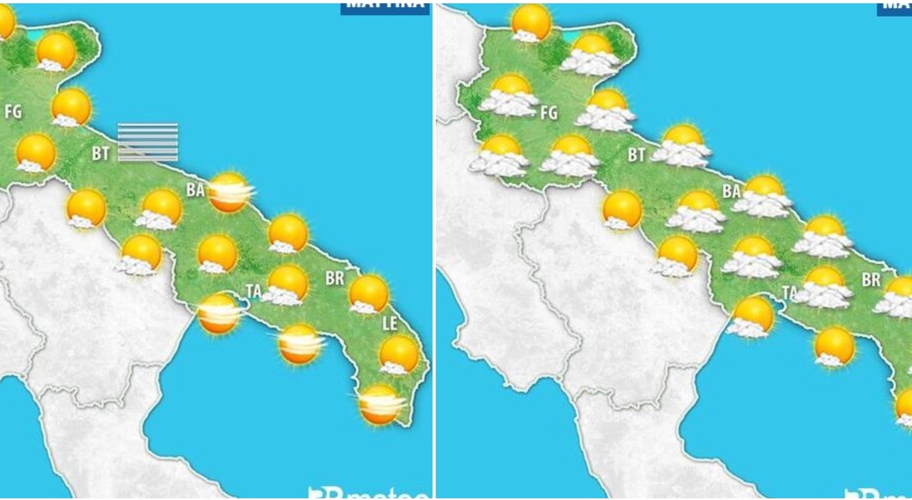 Puglia: meteo instabile, ma prossima settimana con vortice africano. Ecco le previsioni
