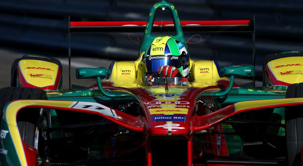 Lucas Di Grassi a bordo della sua monoposto Audi di Formula E