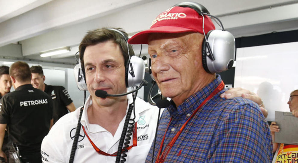 Toto Wolff e Niki Lauda