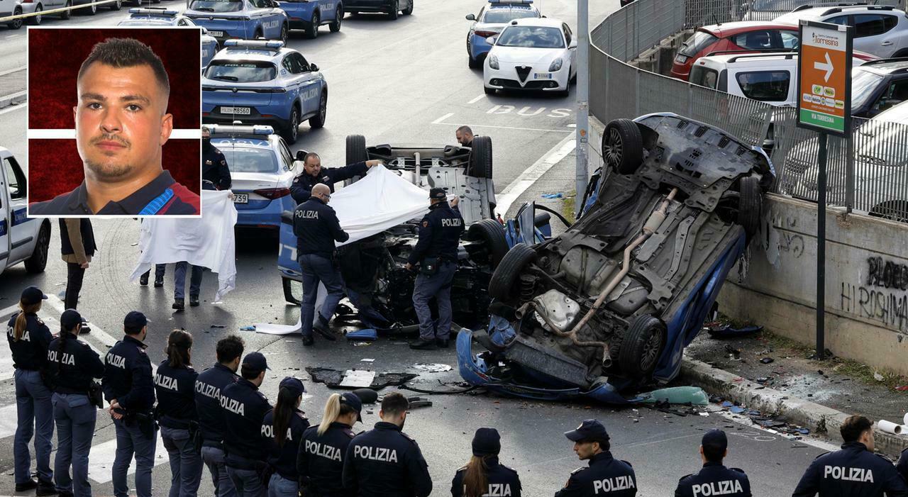 Incidente tra auto della Polizia a Roma, la ricostruzione: i ladri in fuga, la maxi rissa, frenata della Giulietta e lo scontro mortale