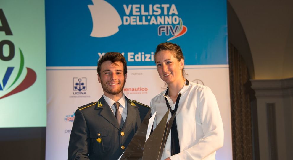 Ruggero Tita e Caterina Banti, ricevono il Premio Velista dell Anno FIV