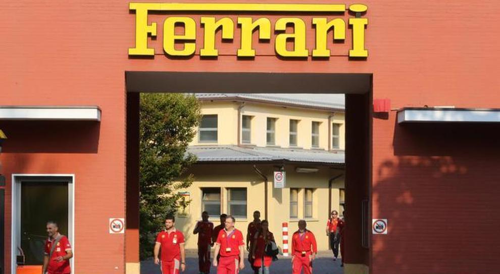 L'ingresso della sede Ferrari a Maranello