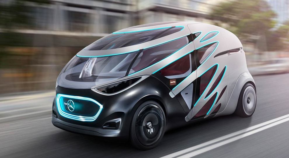 Il Mercedes Vision Urbanetic, è un veicolo elettrico a guida autonoma polifunzionale