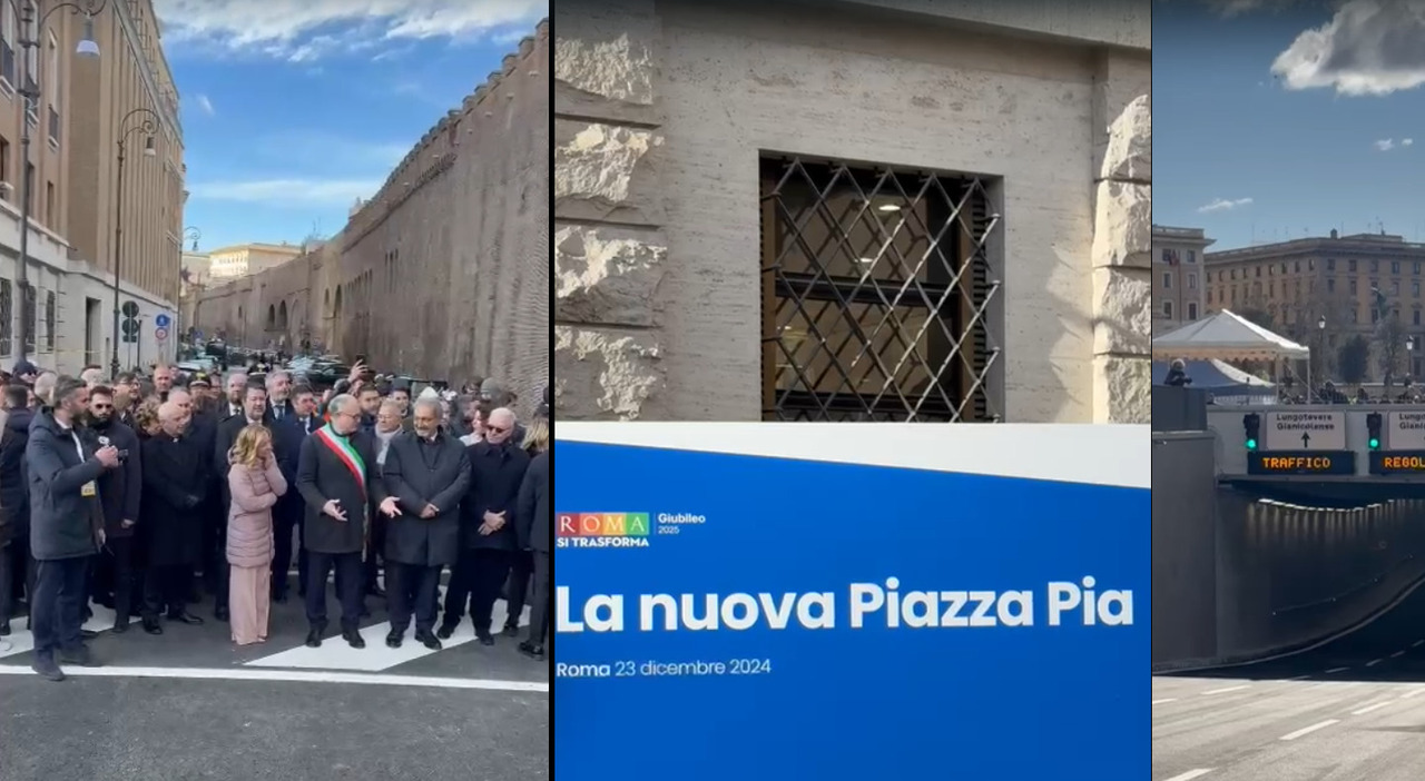 Inaugurazione della nuova Piazza Pia da parte di Meloni e Gualtieri: simbolo di unione tra Roma e Santa Sede