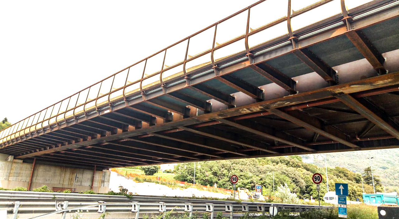 Un ponte monitorato con fibra ottica