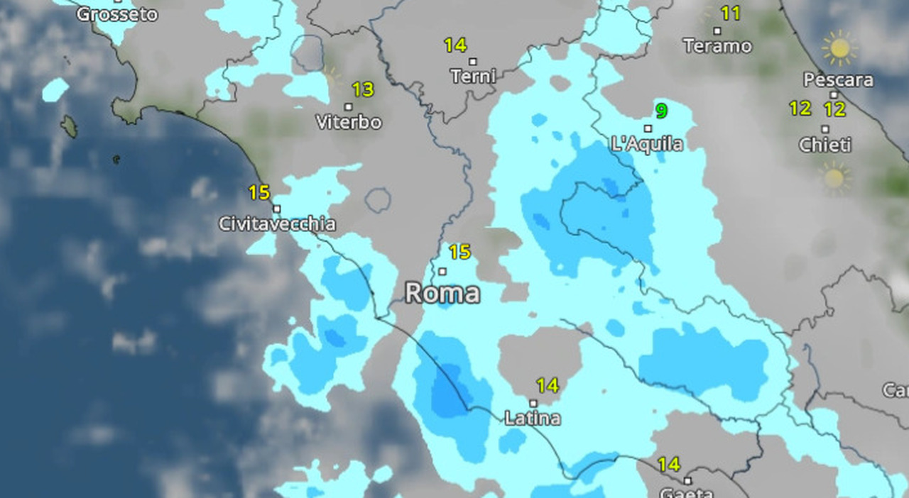 Le previsioni della prossima settimana: pioggia e vento