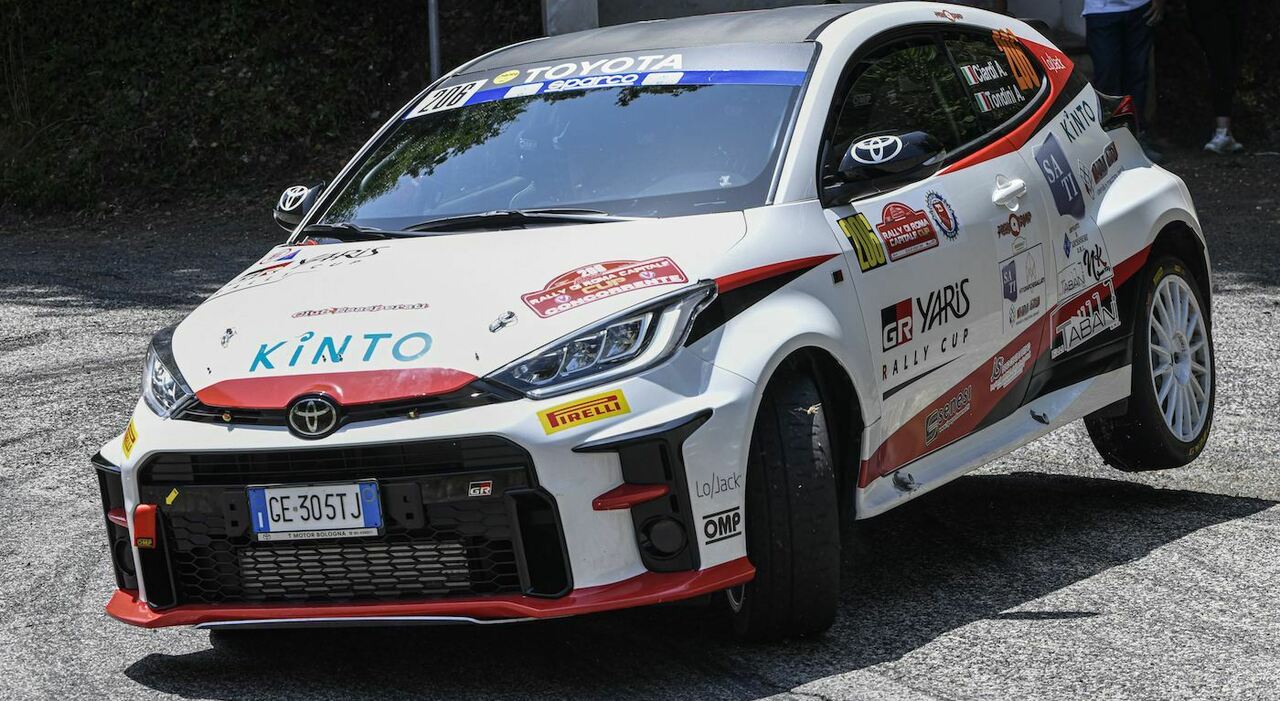 La Toyota GR Yaris del duo Ciardi-Tondini vincitrice della prima edizione del campionato monomarca Toyota GR Yaris Rally Cup