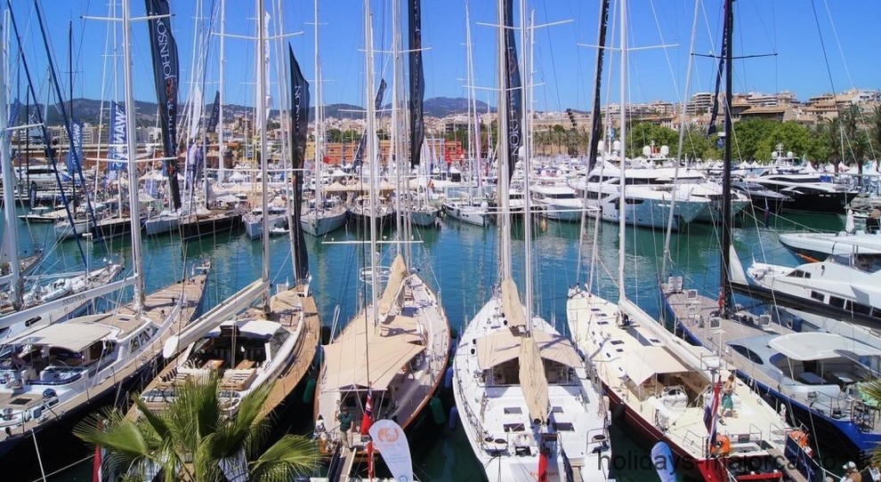 Un'immagine del Boat Show di Palma di maiorca