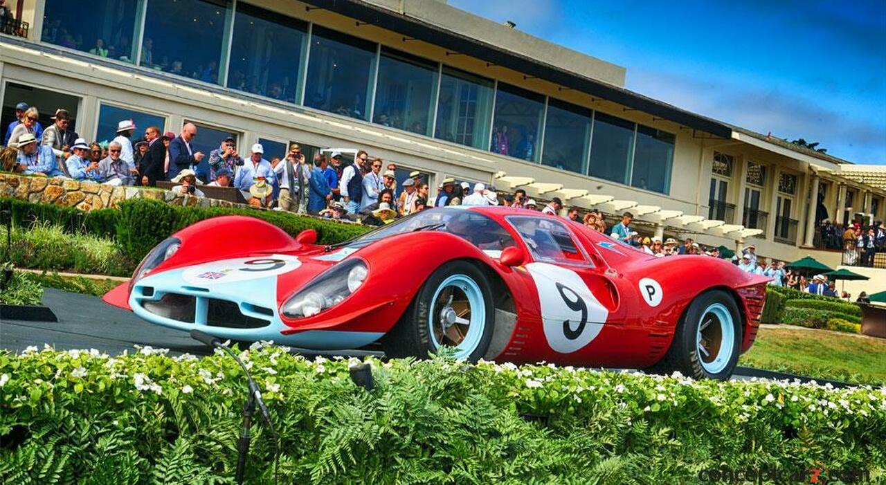 Al top delle vendite all'asta la Ferrari 412 P Maranello Concessionaires telaio 0854 del 1967 che è stata battuta da Bonhams al Quail Lodge per 30.255.000 di dollari.