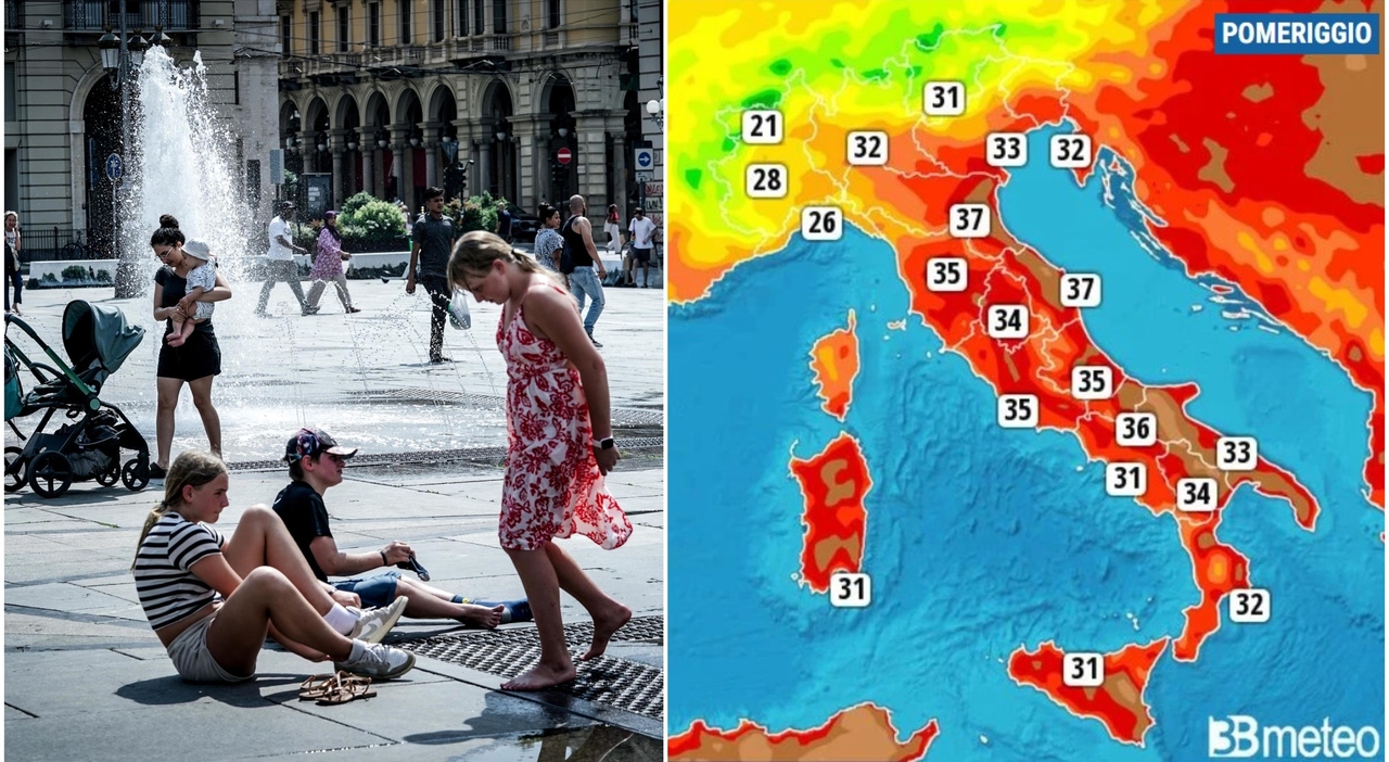 Caldo Da Incubo, Bollino Rosso In 11 Città: «Temperature Fino A 40 ...