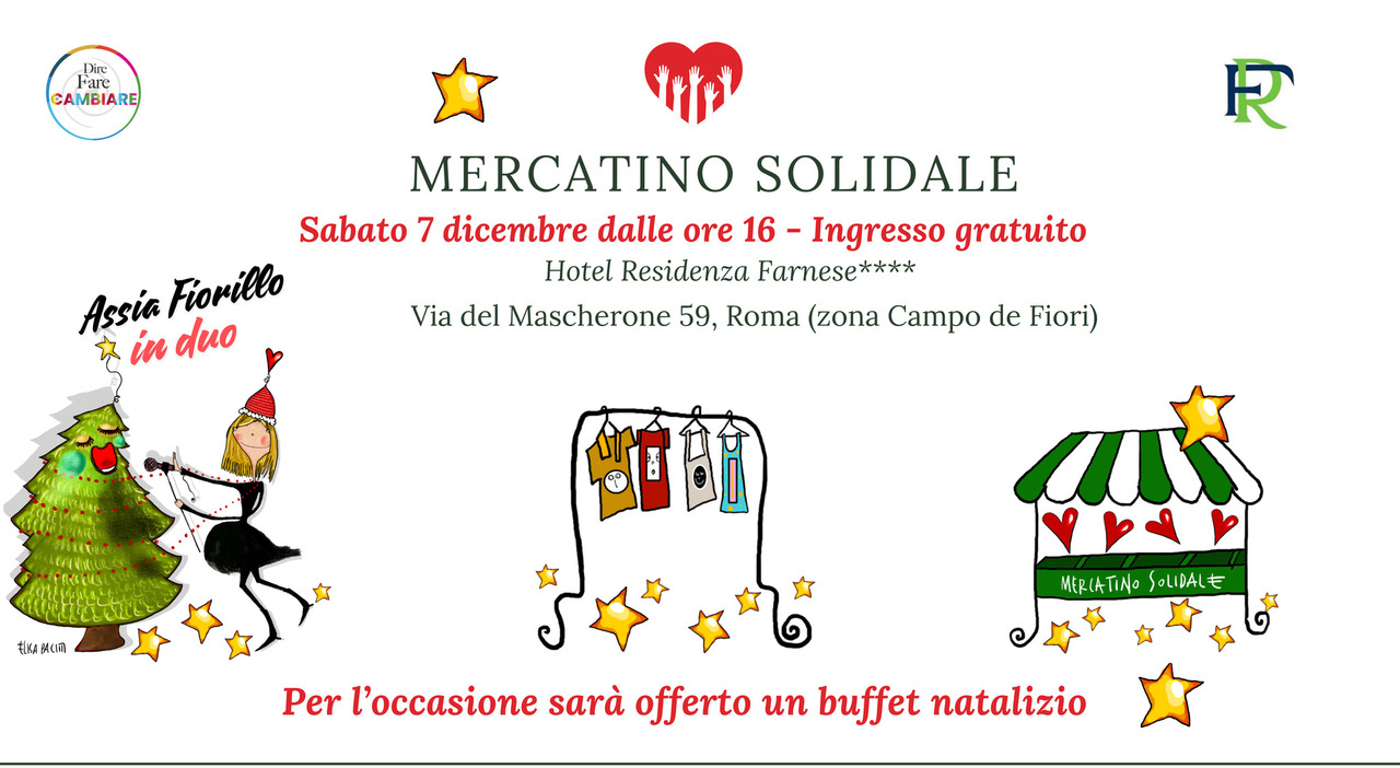 Un pomeriggio di creatività e condivisione organizzato dall’associazione Dire Fare Cambiare APS al Mercatino Solidale di Natale