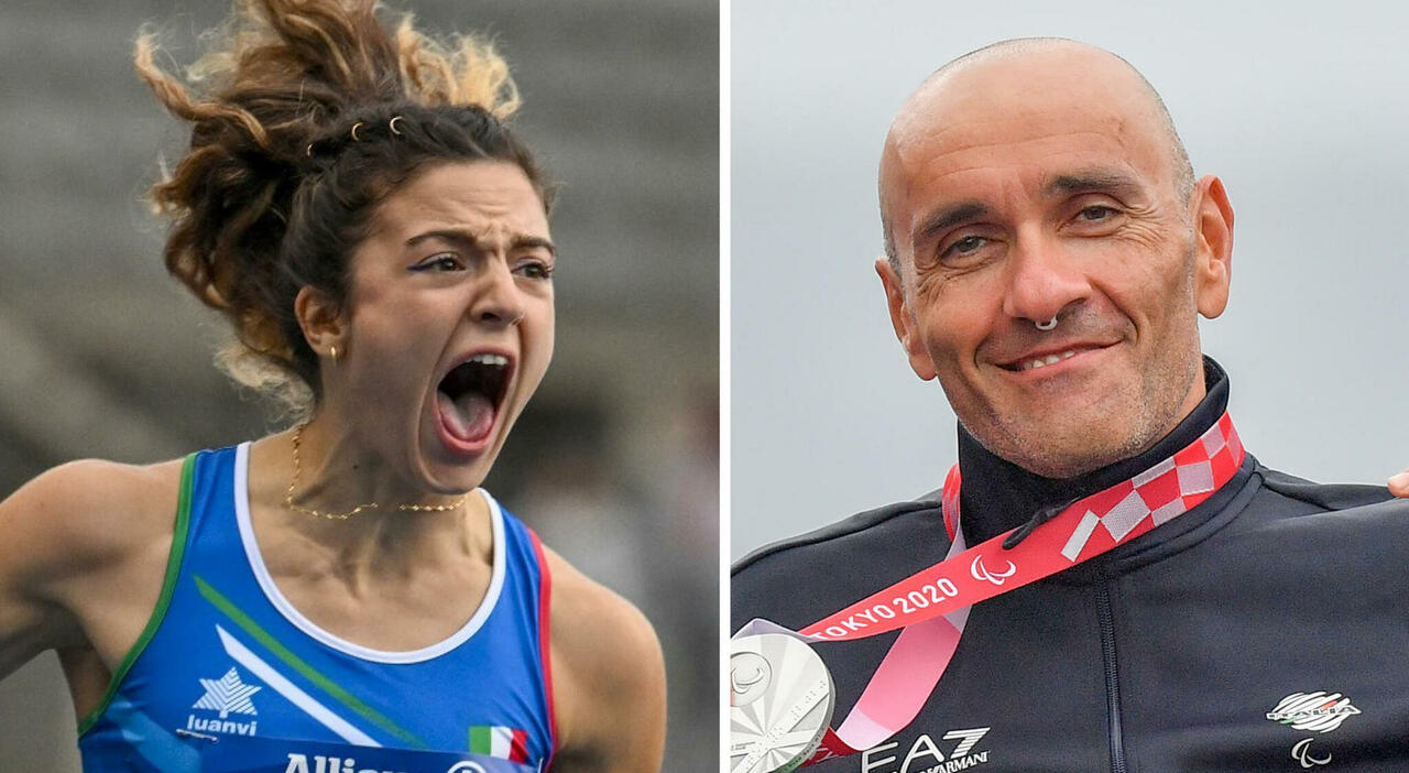 Ambra Sabatini et Luca Mazzone, porte-drapeaux de l'Italie aux Jeux Paralympiques de Paris 2024