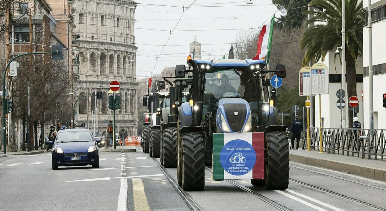 Manifestation des agriculteurs «Cra agriculteurs trahis» à Rome, annonce le leader Danilo Calvani